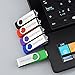 KOOTION 5 Pack Flash Drives USB 2.0/3.0 Mixcolored Memory Stick Thumb Drives (2GB, Blue, Red, Green, Purple, Black)