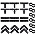 ActionEliters Irrigation Fittings Kit for 1/2" Inch Tubing 24 Piece Set - 6 Tees, 6 Couplings, 6 Elbows & 6 Tubing End Cap Closures - Barbed Connectors (for Rain Bird 16mm .520 ID and Compatible Drip