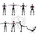 Resistance Bands for Women Men Teens - Home Gym Workout Bands - Non Slip Exercise Band - Girls Fitness Training Resistance Tubes - Physical Therapy Heavy Duty Exercise Bands Set of 11 and Guide Book
