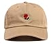 FGSS Unisex Rose Embroidered Adjustable Strapback Dad Hat Baseball Cap Mutiple Colors