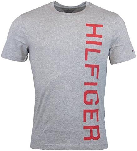 Tommy Hilfiger Mens Classic Fit Logo T-Shirt - XL - Gray