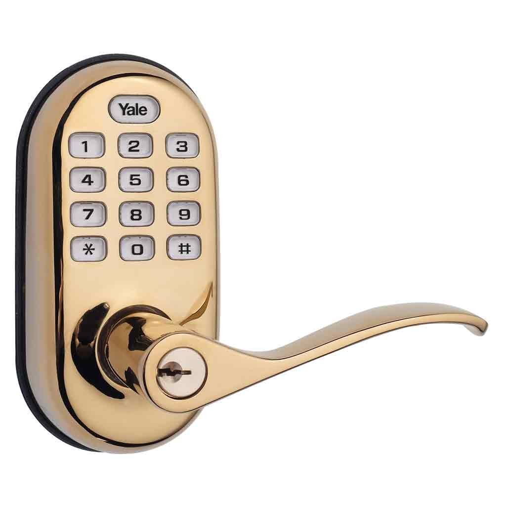 Yale YRL210HA605 Electronic Keyless Entry Push Button Lever with Door