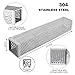 Pellet Smoker Tube - 12” 304 Stainless Steel for Cold or Hot Smoking Wood Pellet Tube Smoker, Work with All Grills or Smokers, Square