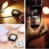DrhobMini Portable Smart LED Camera Fill-in Flash Selfie Light For Cellphone SW（Color：random/SIZE:38mmx38mmx10mm,）