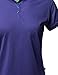 Awesome21 Women's Junior Size Breathable Button Placket Short Sleeves Polo Shirt