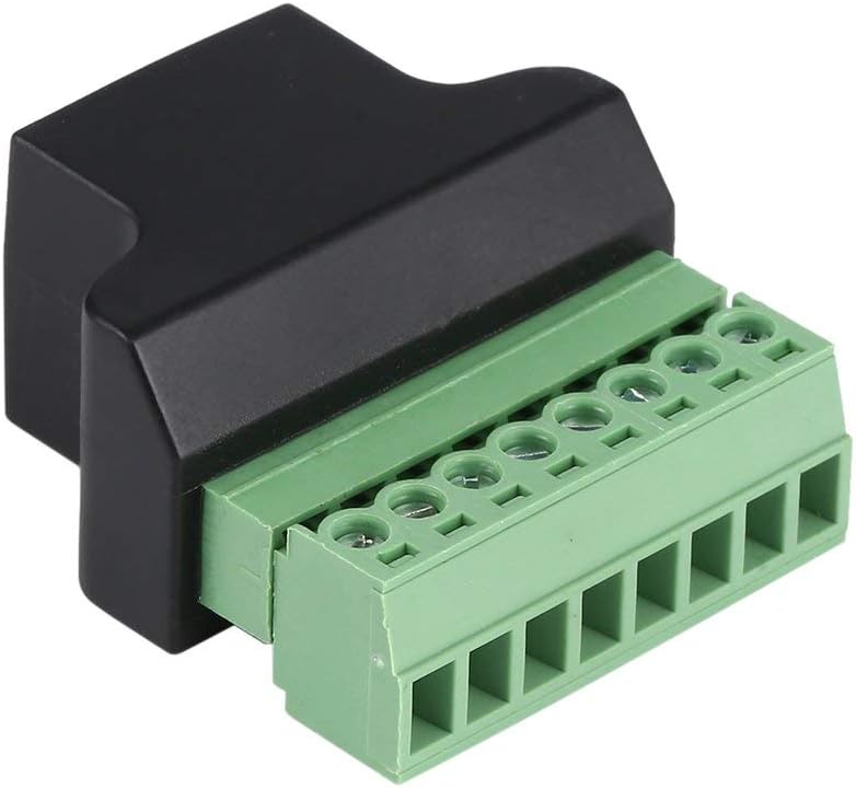 Ethernet Rj45 Female To Screw Terminal 8 Pin Cctv Digital Dvr Adapter Connector Robust Design Ensures Reliable Connections