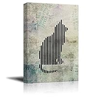 Canvas Wall Art Abstract Animal Lines Art Canvas Prints Home Artwork Decoration for Living Room,Bedroom - 12x18 inches