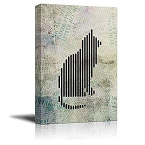 Canvas Wall Art Abstract Animal Lines Art Canvas Prints Home Artwork Decoration for Living Room,Bedroom - 12x18 inches