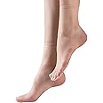 TeenFighter 5 Pairs Crystal Transparent Silky Nylon Ankle Socks for Girls, Ultra-Thin No Show Elastic Socks for Women