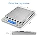 FIXBODY Digital Kitchen Scale, 3000g 0.0035oz/0.1g Pocket Cooking Scale, Mini Food Scale,Jewelry Scale Stainless Steel, (Batteries Included)