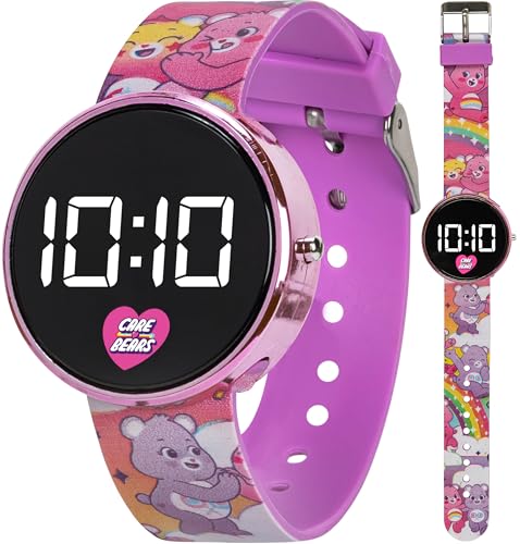 Care Bears Kids Digital Watch, Collectible Tin, Easy-to-Read Round LED Display