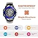 Aposon Kids Sports Digital Watch for Boys Girls Outdoor Analog Quartz Military Wrist Watches Waterproof LED Screen Dual Time Electronics Watch with Night Light Alarm Chronograph Stopwatch - Blue