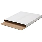 The Boxery 50 Pack &ndash; LP Strong Record Mailer Boxes | 12.5" x 12.5" x 1" | Height-Adjustable - Perfect for Mailing LP Records, Record Album Mailer, Album Box