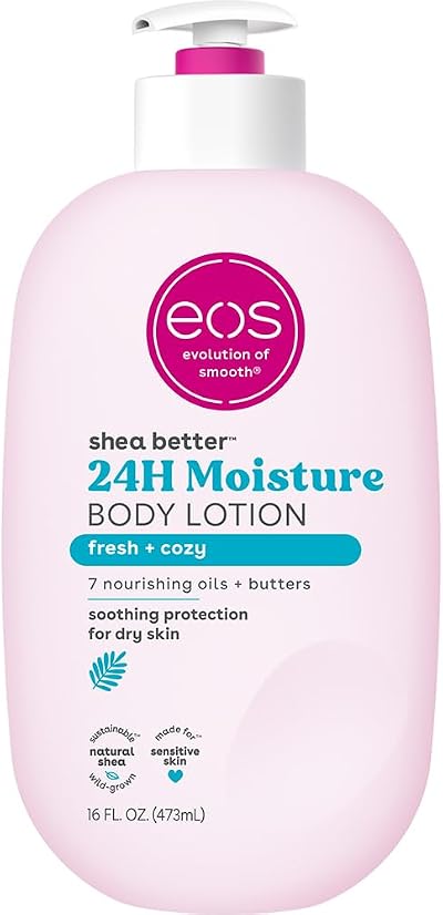 eos Fresh & Cozy Body Lotion Shea Better 24Hr Moisture 16 oz