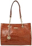 Anne Klein Coast Is Clear Small Shoulder Bag,Saddle,One Size