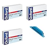 Oxford Blank Index Cards, 4
