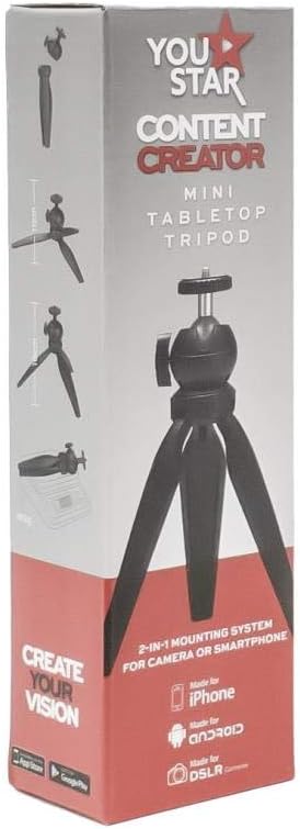 You Star Content Creator Mini Tabletop Tripod - Image 3