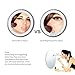 Lighted Vanity Makeup Mirror, BEQOOL 10X Magnification Travel Cosmetic Mirror Touch Activated Dimmable LED Suction Bathroom Mirror Daylight Color Illuminated 360 Degrees Rotation (adjustable)