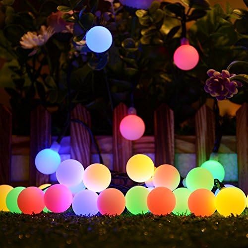 Globe String Lights , Sungluber 100 Led Indoor Outdoor Linkable String Lights Colorful Fairy Festoon Party Lighting for Patio, Wedding, Bedroom, Party