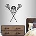 In-Style Decals Wall Vinyl Decal Home Decor Art Sticker Lacrosse Helmet Sports Sportsman Boy Girl Kids Room Removable Stylish Mural Unique Design