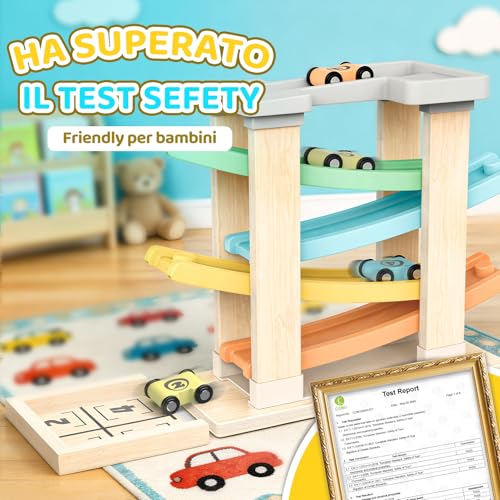 Toyzey Montessori Toys for 1 2 Year Car Toys Ball Track