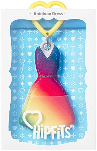 HipFits Rainbow Dress Silent Fidget and Backpack Charm- Discrete and Compact Fidget