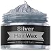 Temporary Silver Gray Hair Wax - 4.23 OZ Natural Cream - Quick and Clean Wash in Minutes, Easy To Apply For Men & Women.