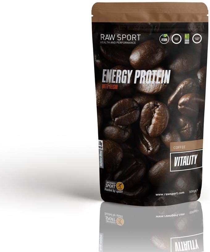 RAW SPORT Vitality Energy Protein 500g - Available in 3 Delicious Flavours (Coffee)