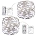 AMIR Led Fairy String Lights, 16.4ft 50 Led Starry Fairy Lights With Remote Control, 8 Modes Waterproof Decorative Lights For Outdoor Bedroom Garden Wedding Christmas (Battery Operated - Pack of 2)