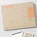 TF Publishing 19-8215A July 2018 - June 2019 Kraft Desk Pad Calendar, 22 x 17