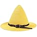 SAYM Women's Brim Straw Witch Hat Beach Sun Cap Halloween Costume Accessory