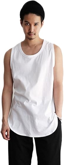 Amazon ディーホリック Dholic サイドスリットタンクトップ メンズ タンクトップ ロング丈 インナー おしゃれ Tank Top Qc N One Size ミックスグレー タンクトップ 通販