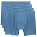 DAVID ARCHY 4 Pack Men's Fast Dry Ultra Light Free Cutting Boxer Briefs