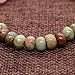 AMORWING Womens Rose Quartz Variscite Stone Elephant Bracelet 6mm