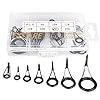 Goture-Saltwater-Fishing-Rod-Tip-Stainless-Steel-Guides-Rings-Repair-Kit-DIY-Variety-of-Sizes-Spinning-Pole-Accessories