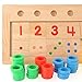 AnOs-Toys Colourful Montessori Teaching Tool Math Number Wood Board Preschool Toy Kid