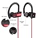 Wireless Bluetooth Headphones LESHP Wireless Sport Headset V4.1 Sport Stereo In-Ear Noise Cancelling Sweatproof Earphones 8 Hours Playing Time with Built-in HD Mic for Smartphones (Red)