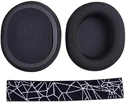 Goyajun Ear Cover+Headband for Steelseries Arctis 3/5/7 - Replacement Memory Sponge Foam Headset Ear Cushion Ear Muffs Elastic Head Beam Accessory