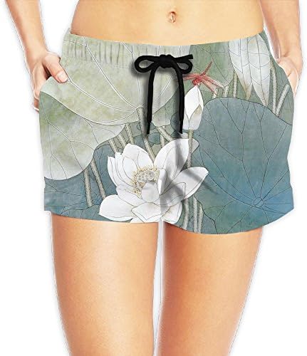 Woman's Vintage Lotus Dragonfly Board Shorts
