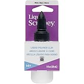 Liquid Sculpey Liquid Polymer Oven-Bake Clay, White, 1 oz. bottle, Great for jewelry, holiday, DIY, mixed media, window cling