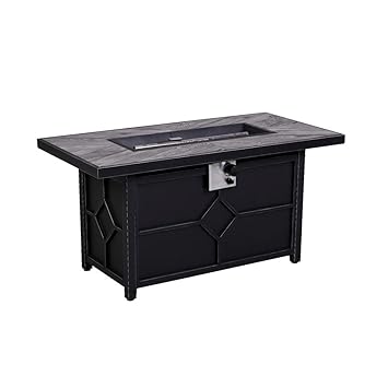 Hampton Bay 48 In Rectangle Gas Fire Pit Amazon Co Uk Electronics