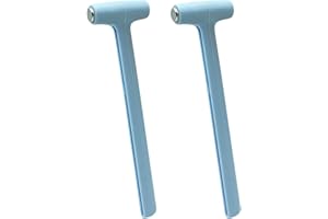 KANNONY WIND Small Hammer for Toy Building Sets, Lightweight Mallet for Women and Children, Small Size Hammer for Crafts, Watch, Jewelry, Toys, DIY, Leather, Blue, 2PCS