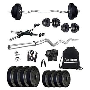 Protoner 16Kg PVC Combo Home Gym Package