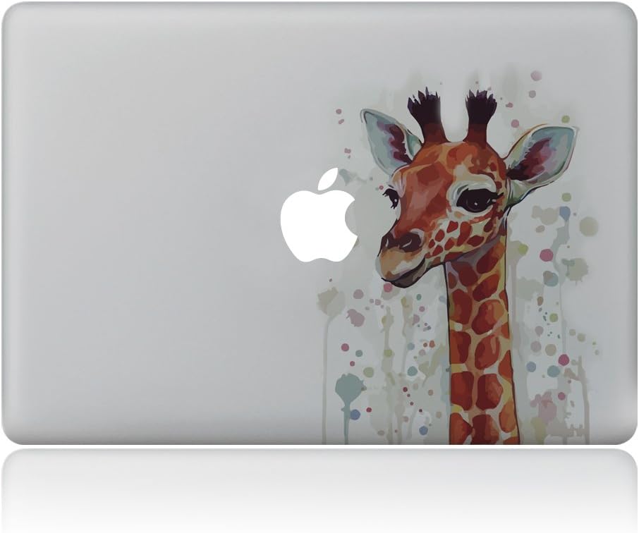 GTNINE MacBook Stickers Cutie Giraffe Sticker MacBook Decals Laptop Skin Sticker Vinyl Removable Stickers for Apple New MacBook Pro 13" with/Without Touch bar(A1706/A1708)