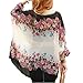 Cocobla Women Boat Neck Loose Dolman Sleeve Tops Bohemian Shawl Kimono Cardigan