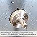 Airisoerr Shower Hooks Stainless Steel Suction Cup Holder Waterproof for Bathroom Kitchen Hanging Towel Robe Loofah (2-Pack)