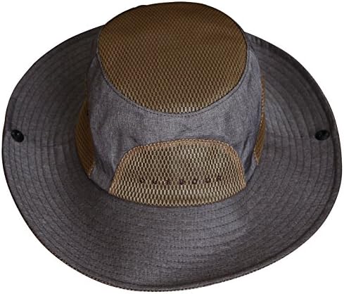 Supplex Outdoor Mens Sun Hat Wide Brim Dress Foldable Shapeable Protective (Brown)