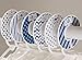 C114 Baby Boy Nursery Clothing Closet Hanger Dividers Nautical Blue Set of 6 Fits 1.25 Inch Rod