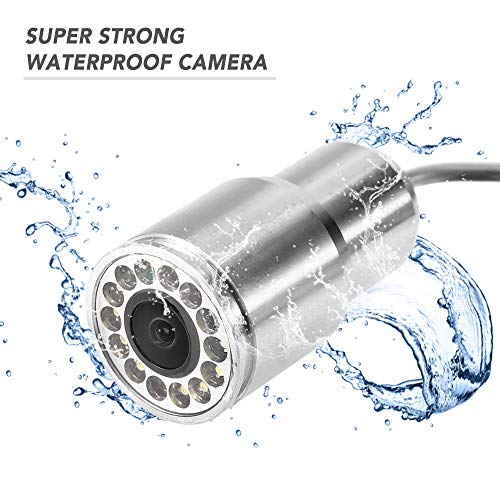 Godyluck 1200TVL Underwater Fishing Camera 12 LEDs Night Vision Waterproof Fish Shape Boat Ice Fishing Camera Accessories with 15m/30m/50m Cable - Thumbnail 3