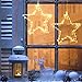YUNLIGHTS Window Christmas Lights, 3 Pack Window Star Lights LED Star Decoration Lighted Battery Operated with Remote Control, 8 Lighting Modes for Xmas, Wedding, Party, Indoor,Outdoor Use